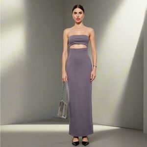 Strapless Cutout Knit Dress